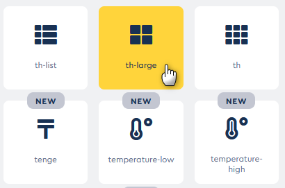 Selecting the type of Font Awesome 5 icon