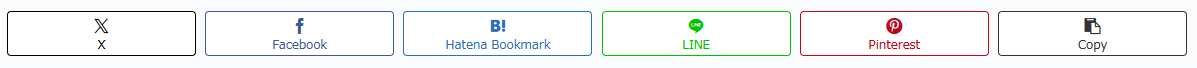 Cocoon minimalist outline social sharing buttons