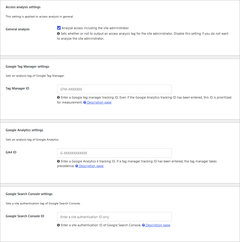 Cocoon Google Analytics and search console setup