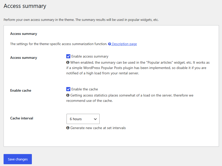 Cocoon native page view tracking settings