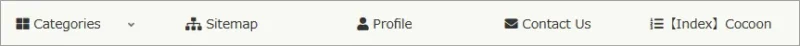 WordPress header menu
