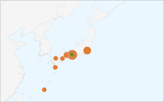 阪神ファン分布図？