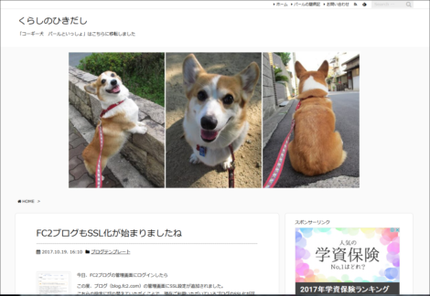 ブログ画面キャプチャ