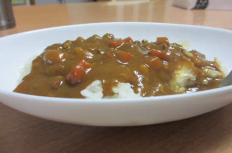 夜食にカレー