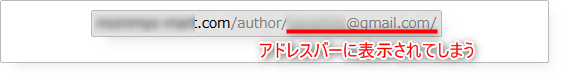 アドレスバーの表示