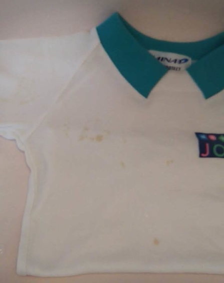 体操服についたしみ汚れ