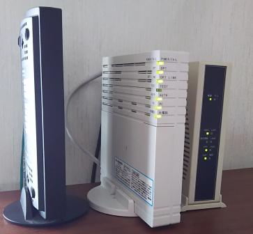 ルーターと光終端装置